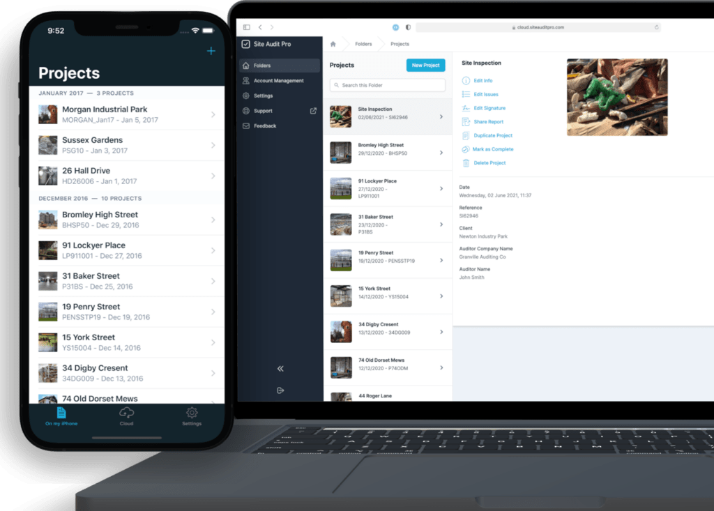 Site Audit Pro - Professional snagging software used by Rogate Construction