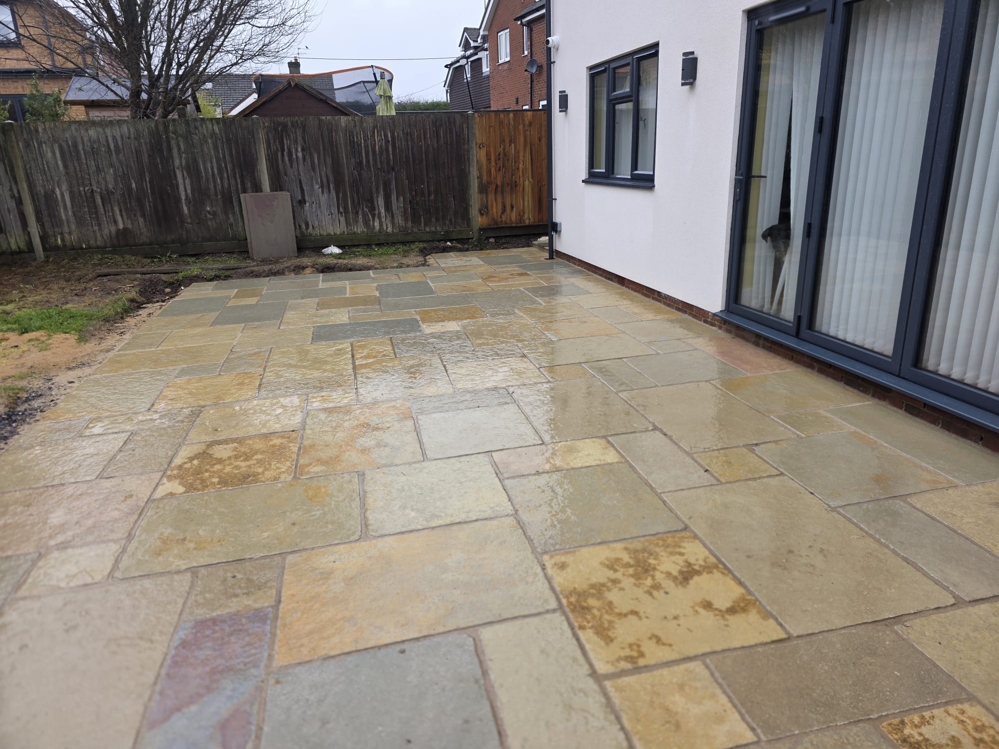 Rogate Construction - Limestone Patio at Liphook