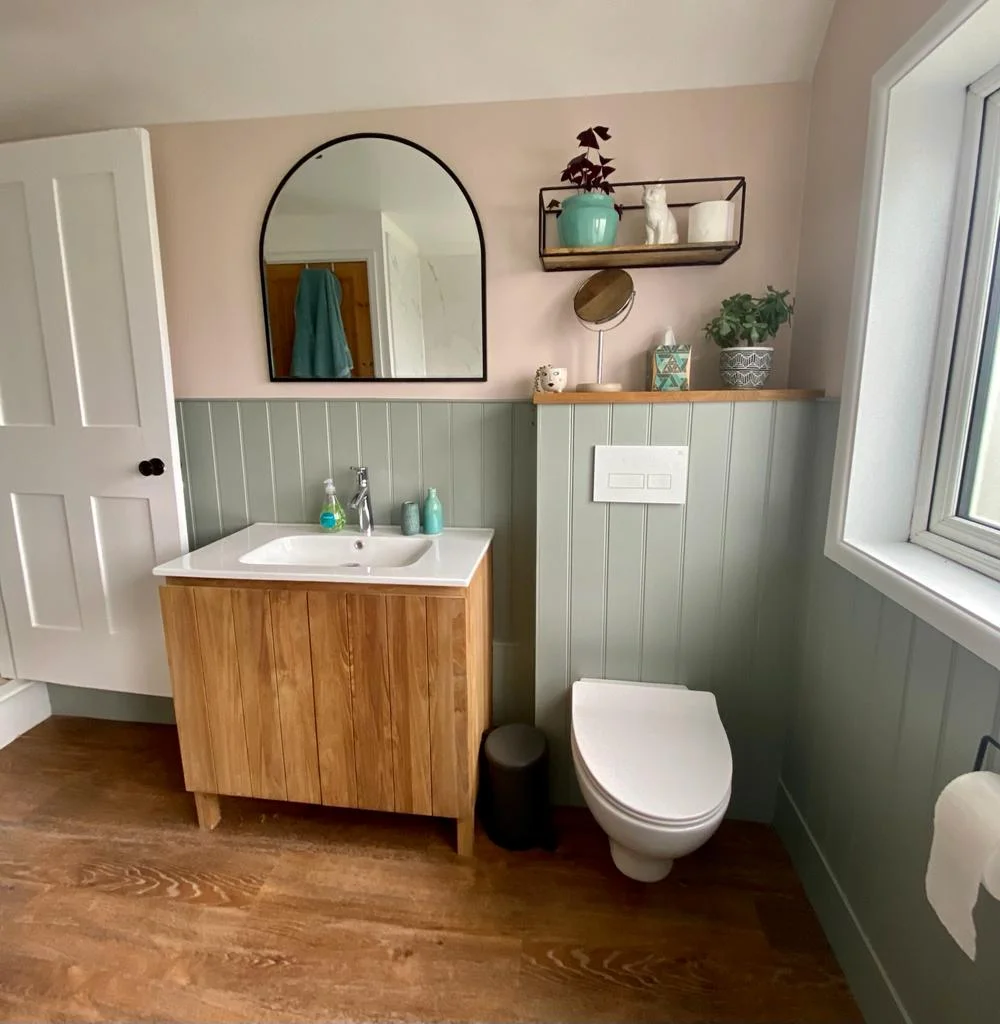 Rogate Construction Limited – Hidden Cistern in a bathroom in Liss Rogate Construction Limited - Hidden Cistern in a bathroom in Liss